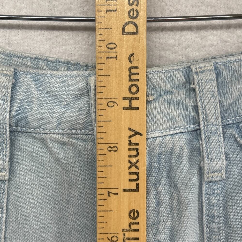 WE THE FREE PEOPLE Shorts 25 Beginners Luck Slouch Cut Off Cuffed Blue - Picture 13 of 15
